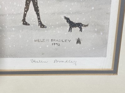 Lot 1071 - Helen Bradley, Snowman