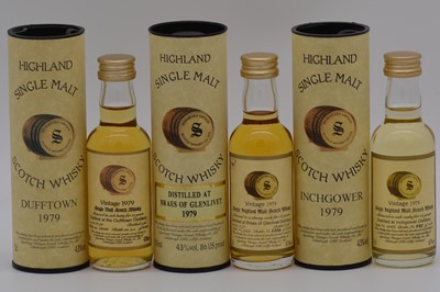 Lot 48 - Signatory Vintage - Five Highland whisky miniatures