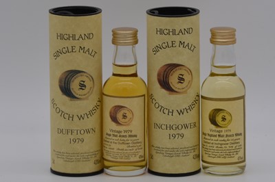 Lot 48 - Signatory Vintage - Five Highland whisky miniatures