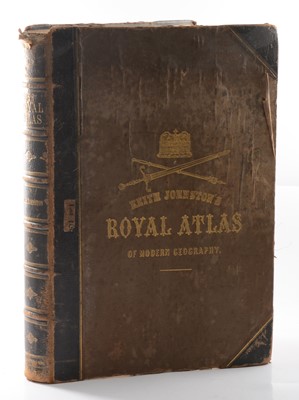 Lot 94 - Keith Johnston's, Royal Atlas of Modern Geography, Blackwood & Son, 1872, binding defective.