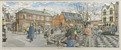 Lot 473 - After Frank J Scott, five signed limited edition prints of Market Harborough.