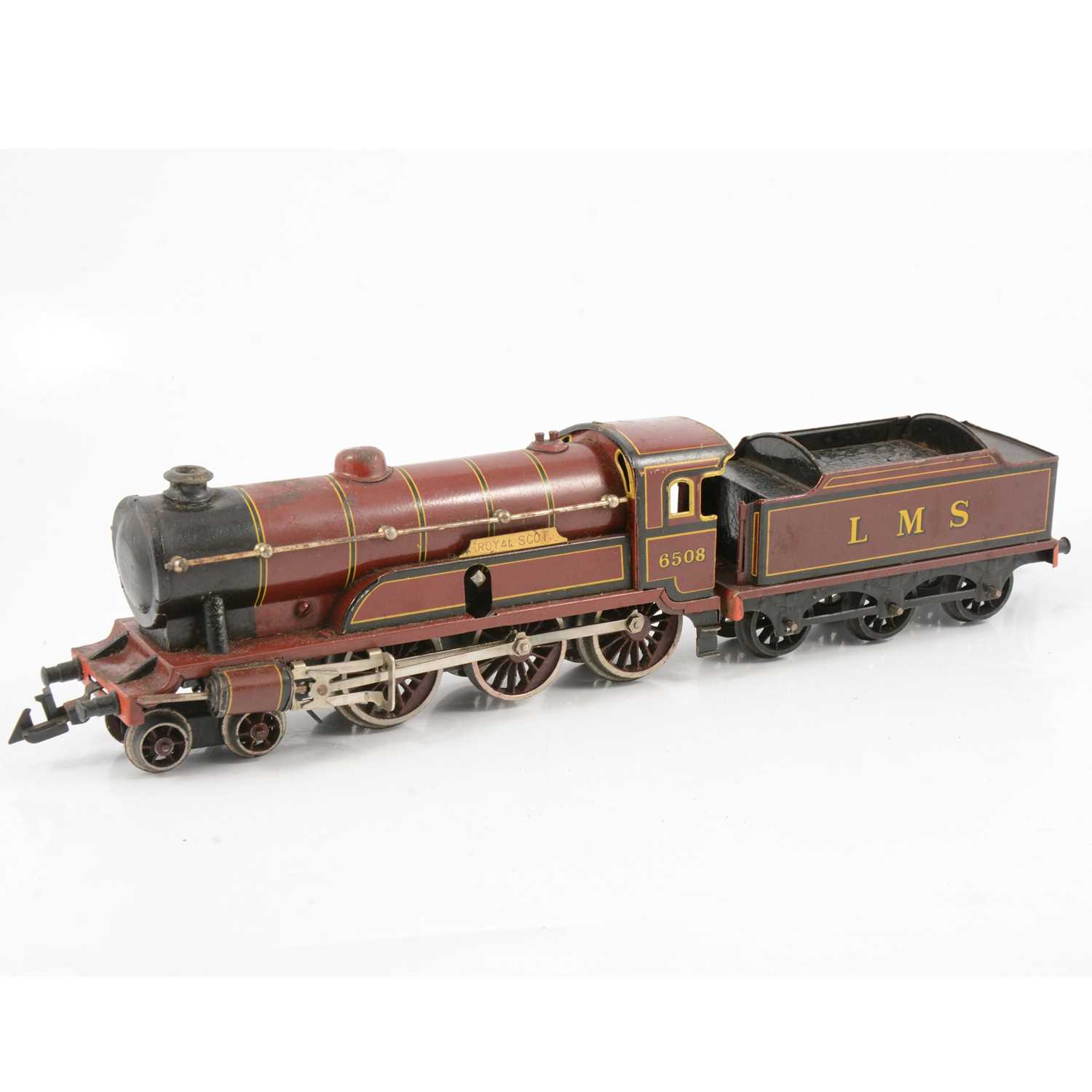 Lot 6 - Bing Germany O gauge model railway clock-work locomotive; 4-6-0 LMS 'Royal Scot'