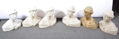 Lot 123 - Six composition busts