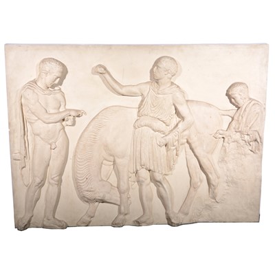 Lot 122 - Small group of modern cast plaster and fibreglass panels