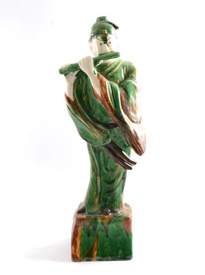Lot 46 - Chinese Tang style pottery figure of a flute player