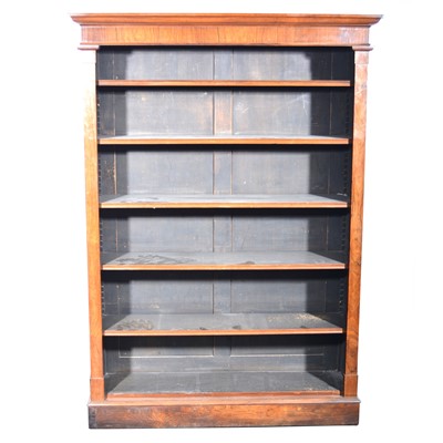 Lot 626 - Victorian rosewood open bookcase