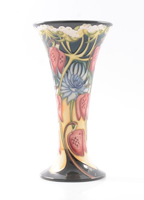 Lot 41 - Moorcroft Pottery, a flared vase designed by Emma Bossons