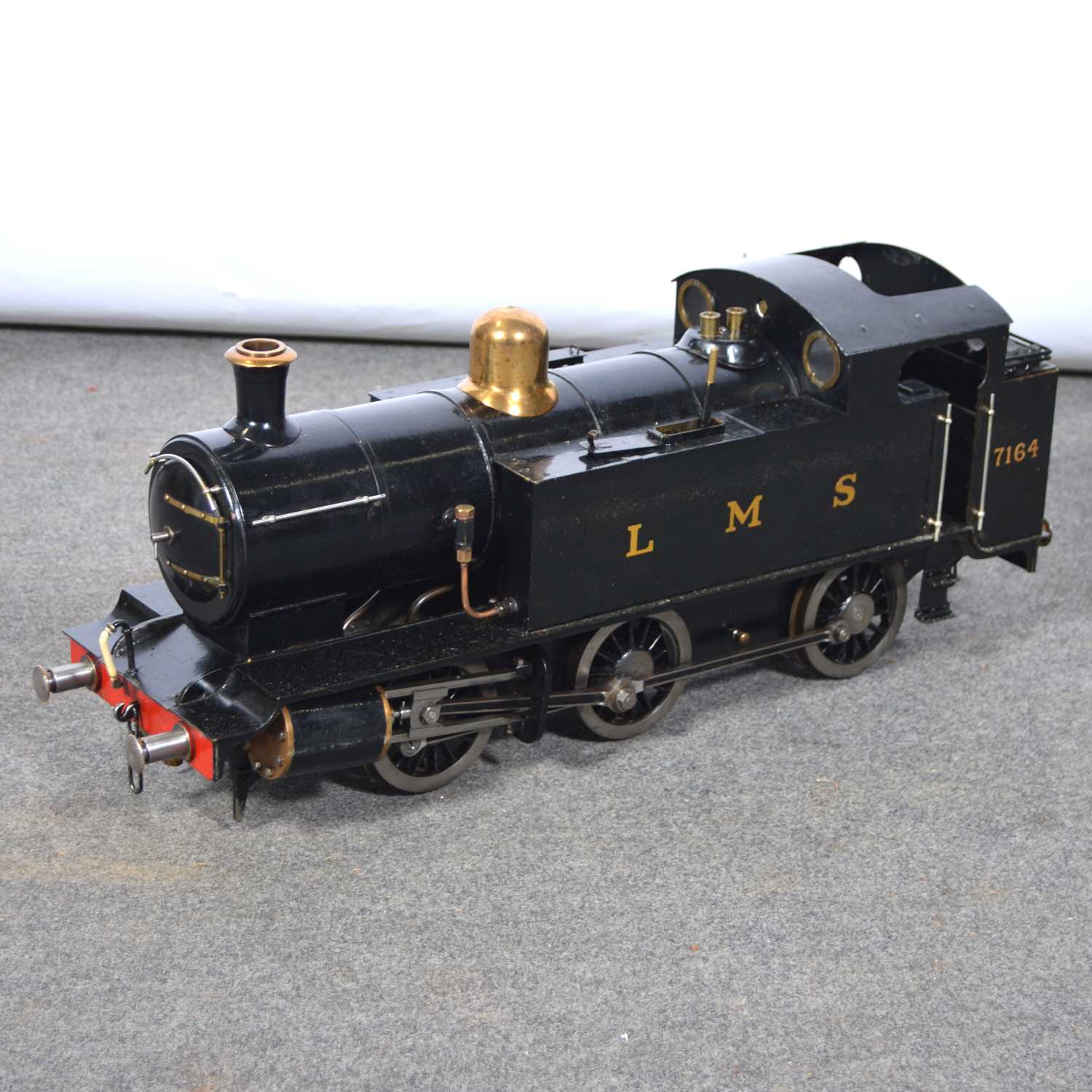 Lot 4 - A well-built 3.5inch gauge live steam tank locomotive, LMS, 7164, 0-6-0, black