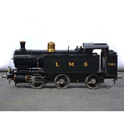 Lot 4 - A well-built 3.5inch gauge live steam tank locomotive, LMS, 7164, 0-6-0, black