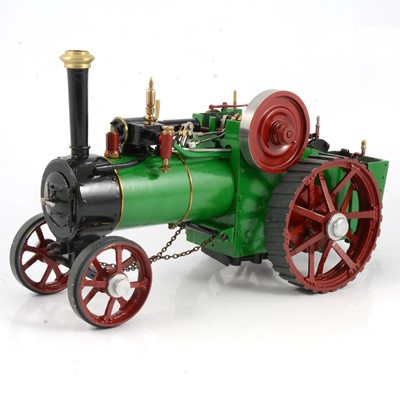 Lot 2 - A ¾in scale model live steam traction engine, Burrell-type, 40cm