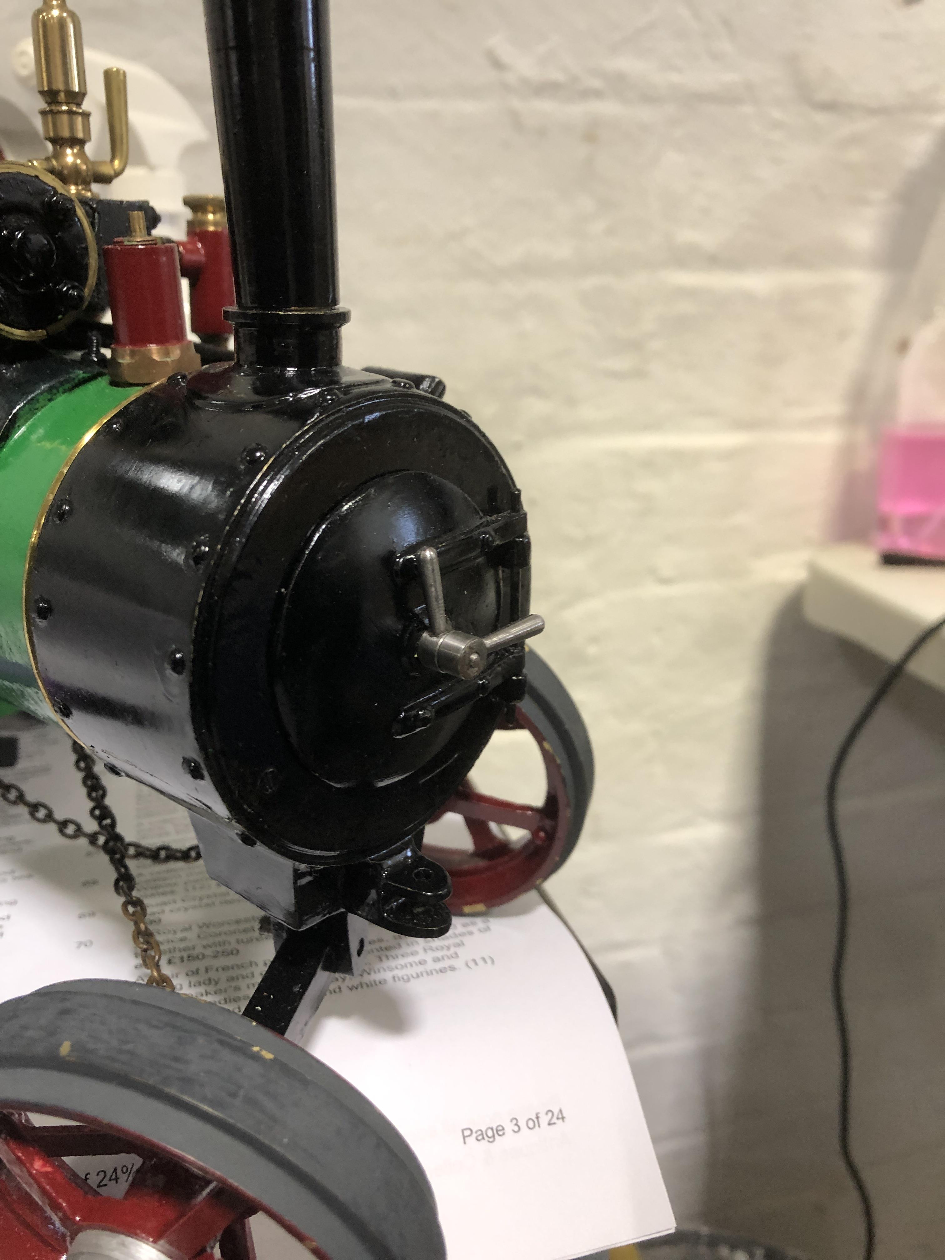 Lot 2 - A ¾in scale model live steam traction engine,
