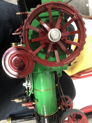 Lot 2 - A ¾in scale model live steam traction engine, Burrell-type, 40cm