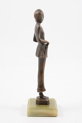 Lot 1014 - Josef Lorenzl, an Art Deco sculpture of a lady