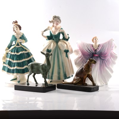 Lot 59 - A collection of Art Deco figures and ornaments