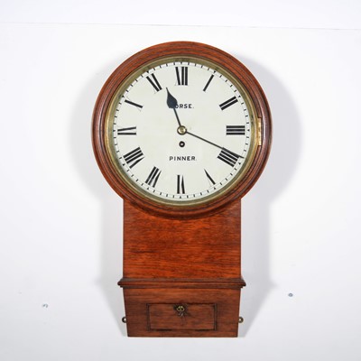 Lot 568 - Oak Norfolk type wall clock