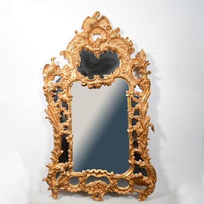 Lot 468 - Modern gilt composition pier glass