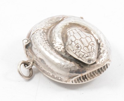 Lot 251 - Continental white metal vesta