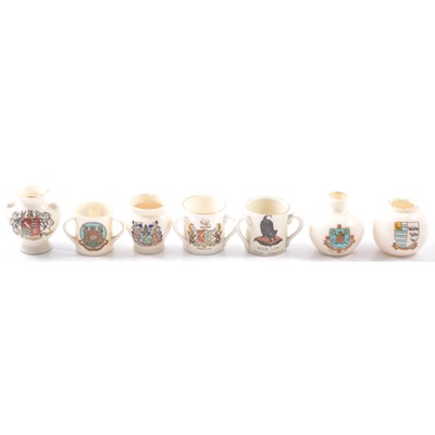 Lot 14 - Small quantity of crested china, and small collection of pillboxes