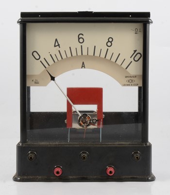 Lot 142 - Soviet Galvanometer, and a vintage bus route destination roll