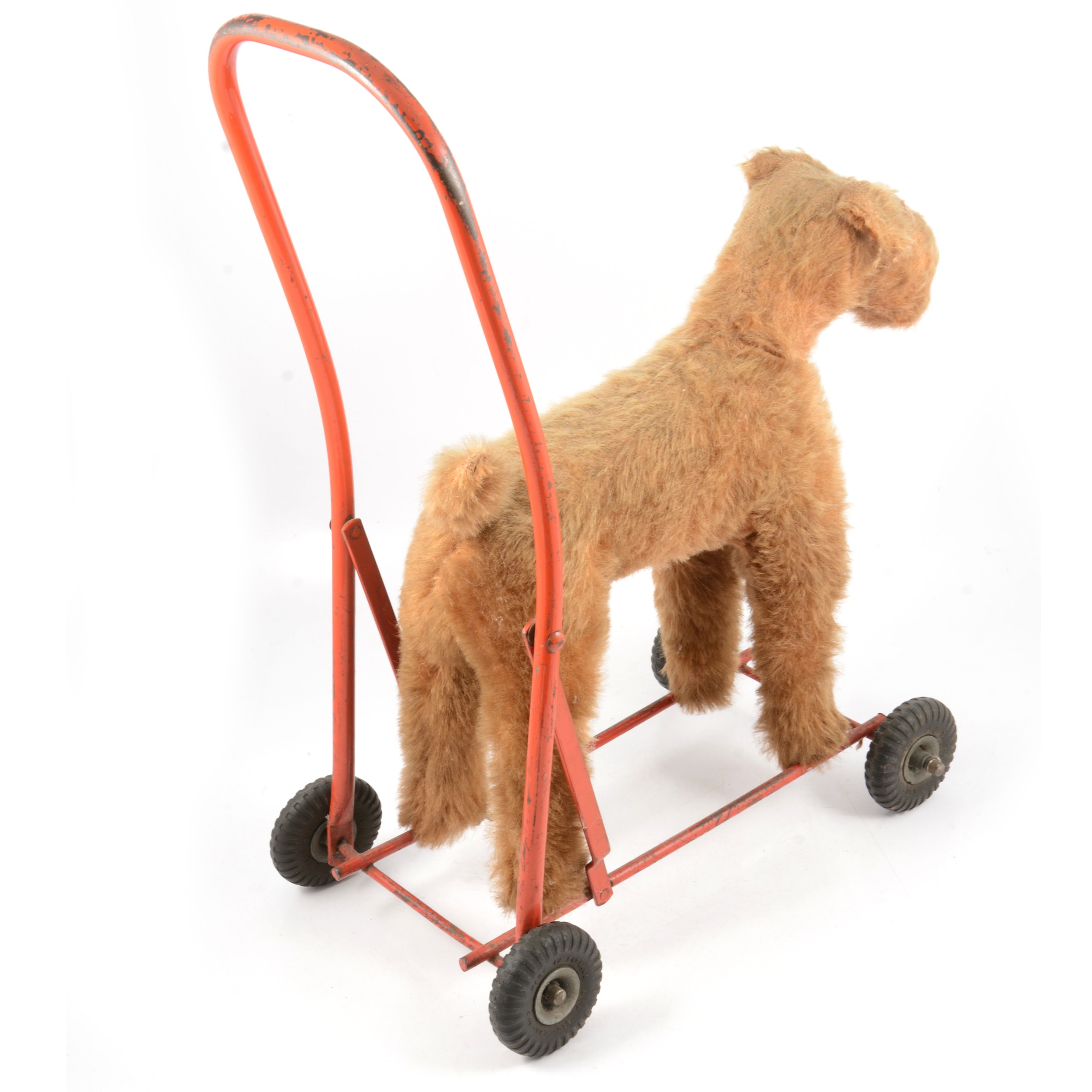 Stuffed dog on wheels discount