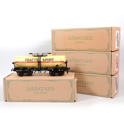 Lot 201 - Four Darstaed Trains de Luxe O gauge model railway tank wagons