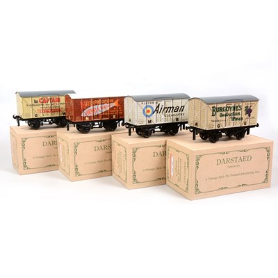 Lot 200 - Four Darstaed Trains de Luxe O gauge model railway advertising vans