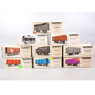 Lot 155 - Nine Slater's Wagon Kits - O gauge model railway