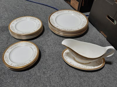 Lot 80 - Small quantity of Royal Doulton "Belmont" dinnerware.