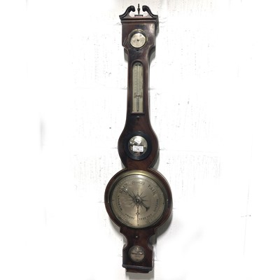 Lot 364 - Victorian banjo barometer