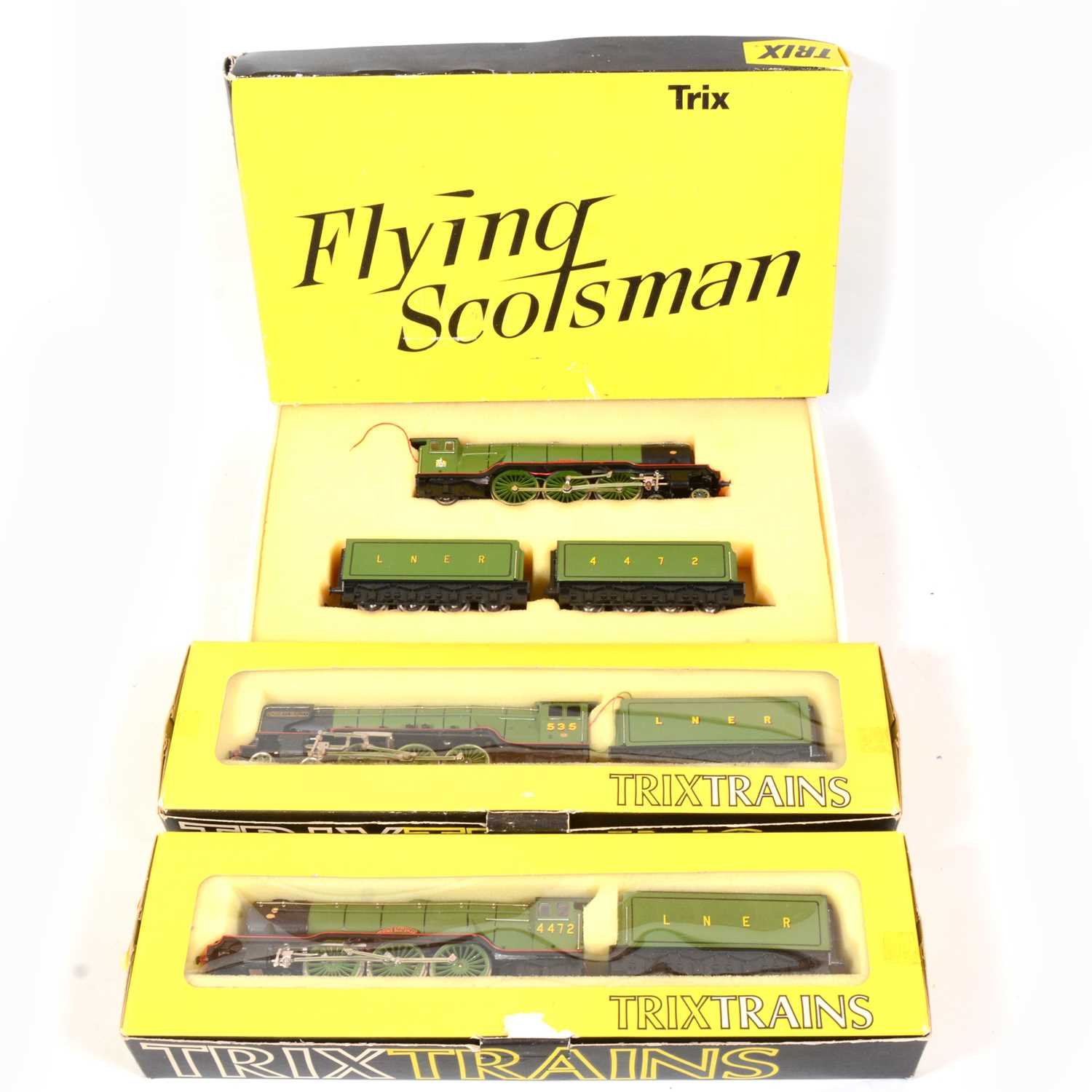 Lot 87 - Three Trix Trains OO gauge model railway locomotives including 'Flying Scotsman'