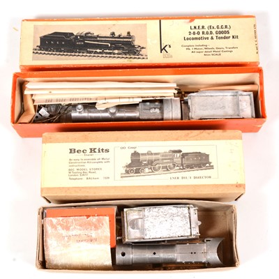 Lot 86 - Two part-built OO gauge model locomotive metal kits.