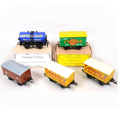 Lot 166 - Horton Series and Darstaed O gauge model railway advertising vans and tanker