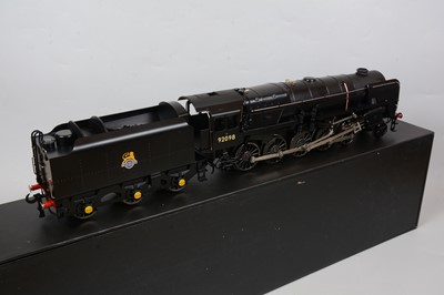 Lot 100 - ACE trains O gauge model railway locomotive and tender, BR 2-10-0 9F, 92098, black