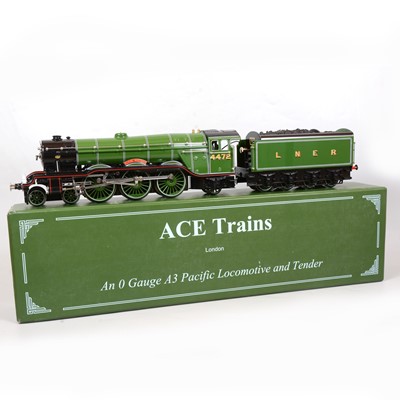 Lot 99 - ACE trains O gauge model railway locomotive and tender, LNER 4-6-2, 'Flying Scotsman'