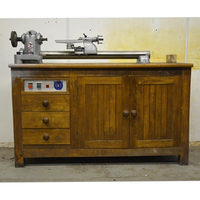 Lot 224 - Myford ML8 wood turning lathe and parts.