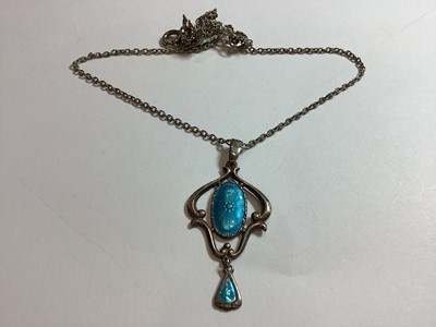 Lot 377 - A Georg Jensen pendant and a Matthew Horner pendant.