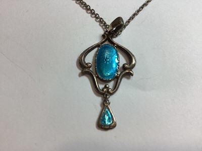 Lot 377 - A Georg Jensen pendant and a Matthew Horner pendant.