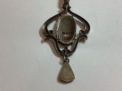 Lot 377 - A Georg Jensen pendant and a Matthew Horner pendant.