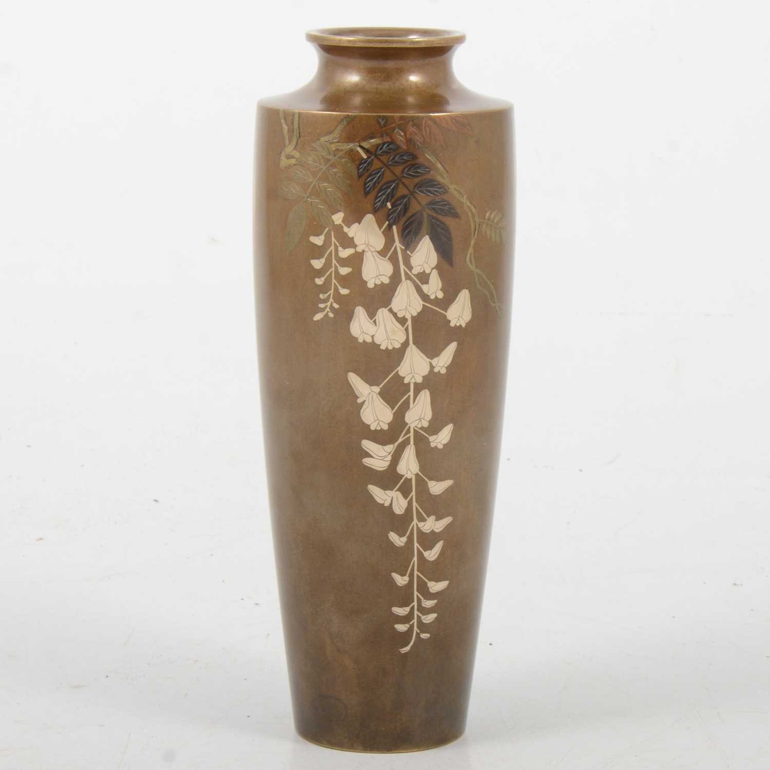 Lot 89 - Japanese bronze vase, by Kuroda Company