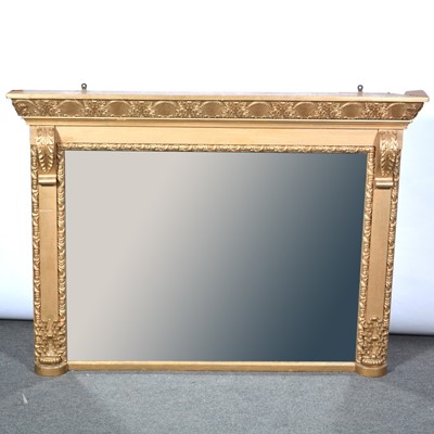 Lot 399 - Victorian gilt framed overmantle mirror