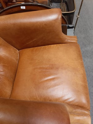 Lot 500 - Laura Ashley leather armchair.