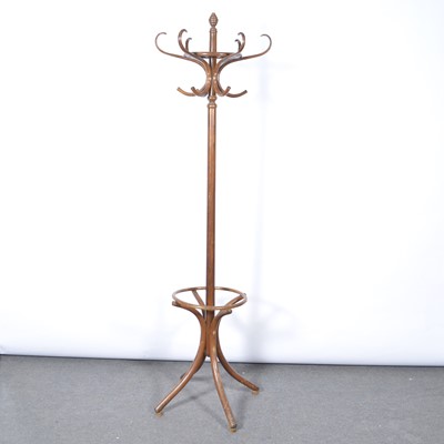 Lot 571 - Beech bentwood hat and coat stand