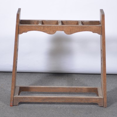 Lot 464 - Edwardian oak stick stand