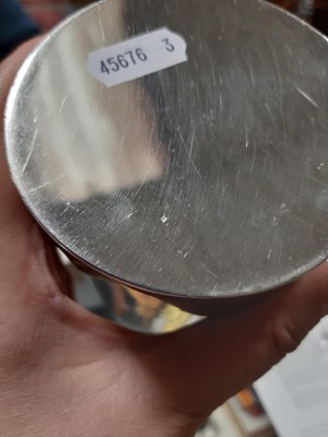 Lot 276 - Two silver presentation mugs