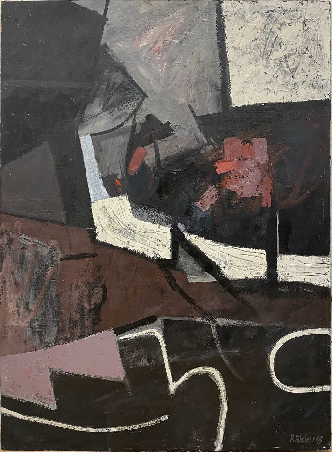 Lot 1119 - Roy Bizley, Dark Landscape, 1963