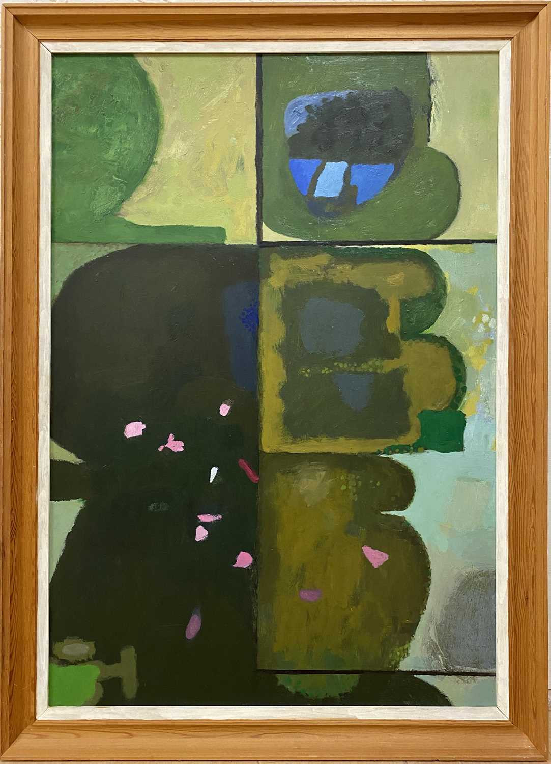 Lot 1129 - Roy Bizley, Green abstract from the Terrace series, 1981