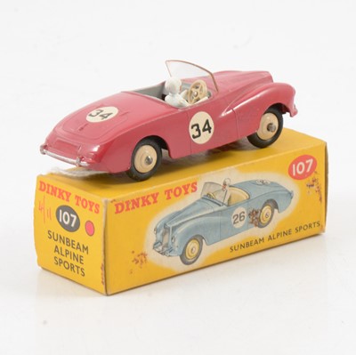 Lot 116 - Dinky Toys die-cast model no.107 Sunbeam Alpine Sports