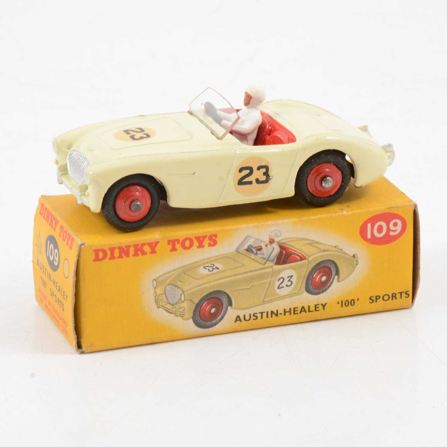 Lot 118 - Dinky Toys die-cast model no.109 Austin Healey 100 Sports car