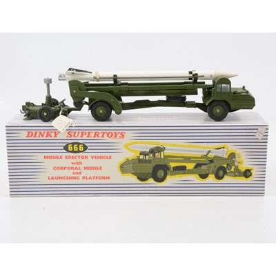 Lot 129 - Dinky Toys die-cast model no.666 Missile Erector Vehicle