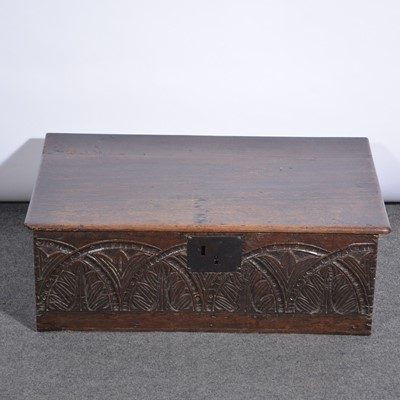 Lot 325 - Boarded oak box